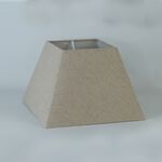 Oatmeal Square Light & Lamp Shade - 10"